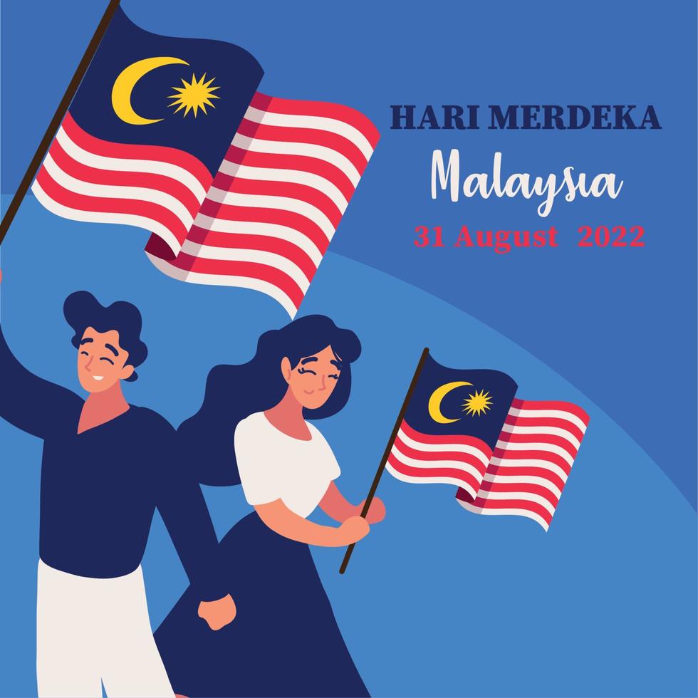 Merdeka day celebration banner vector