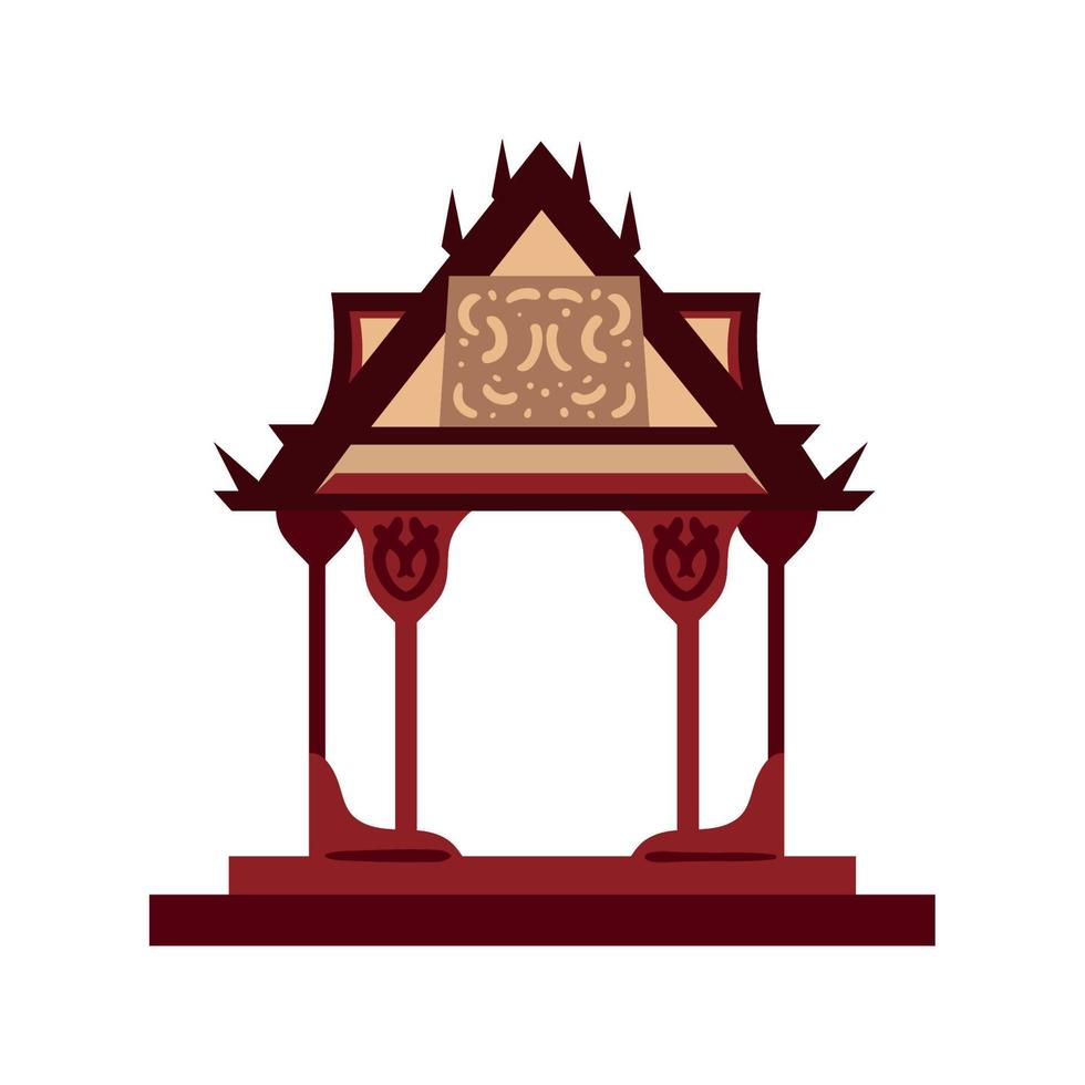 thai gate traditional vector