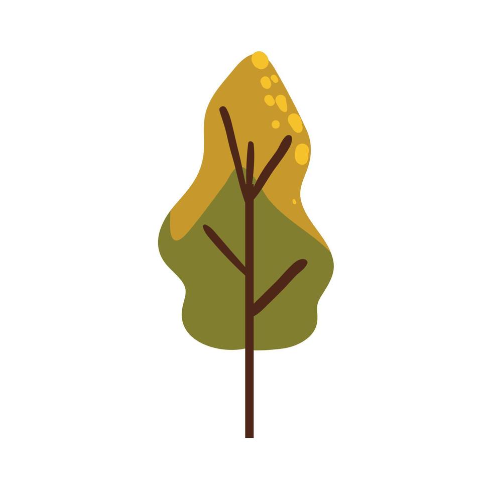 cartoon tree icon vector