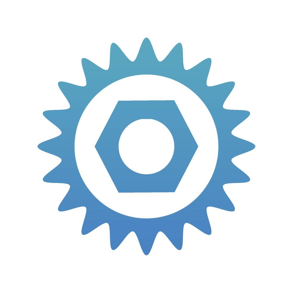gear wheel vector icon