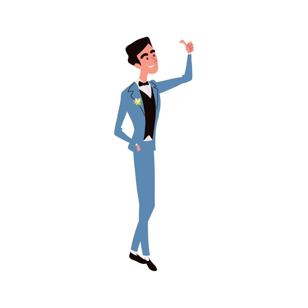 groomsman hand like vector