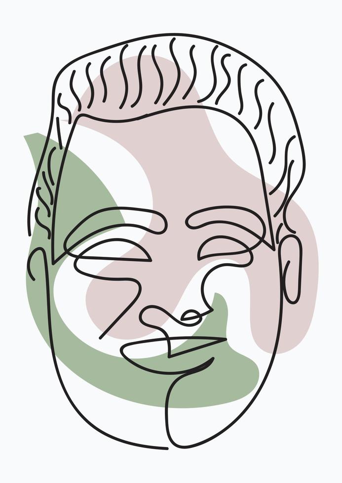 one line hand drawn vector illustration