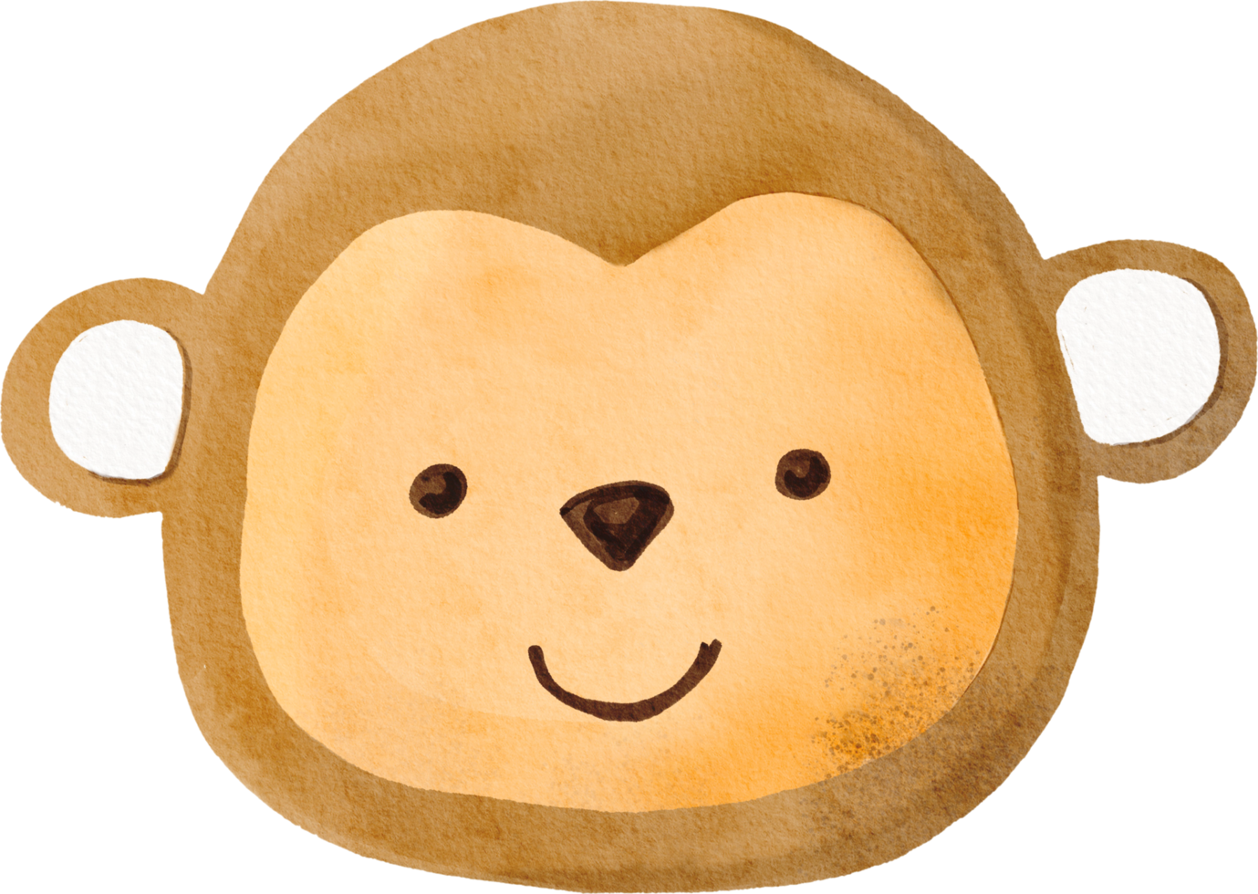 Watercolor cookie monkey png