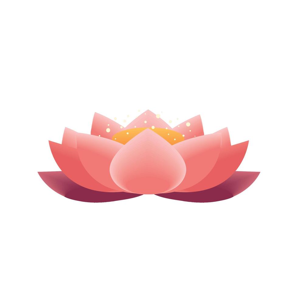 lotus flower icon vector