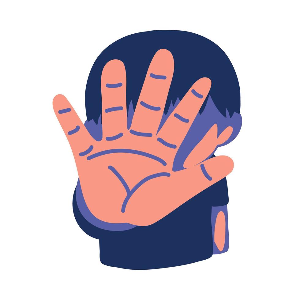 stop child abuse prevention vector