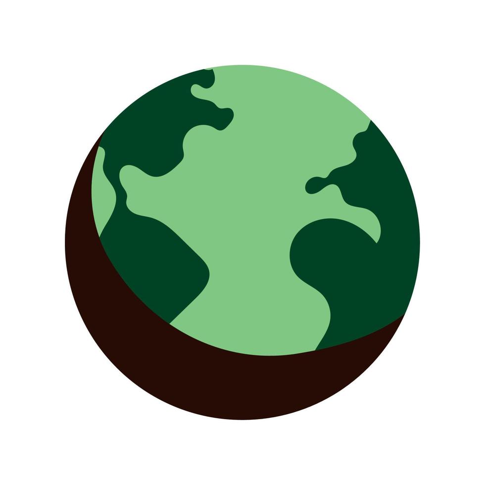 green world map vector