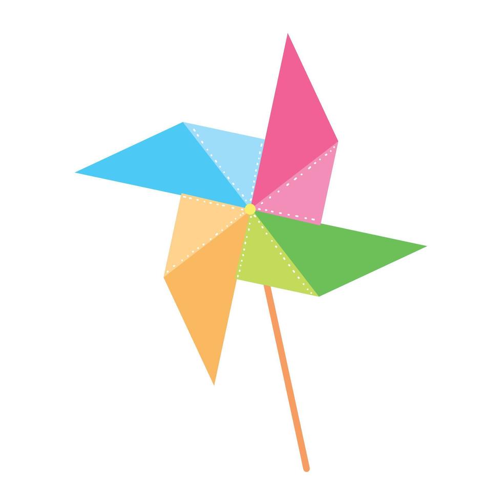 pinwheel toy icon vector