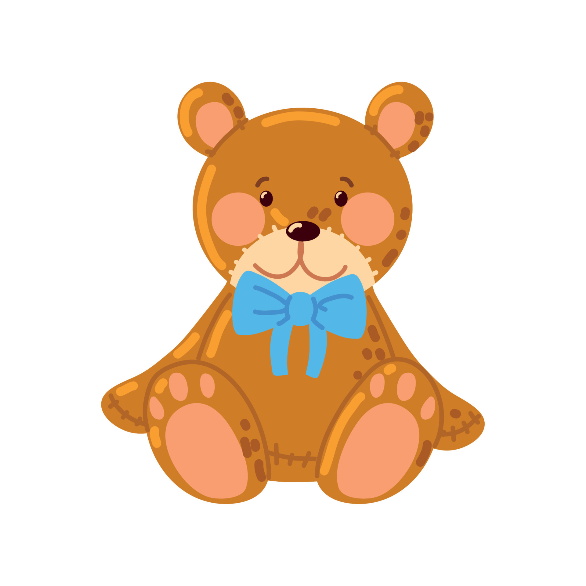 teddy bear toy 11209567 Vector Art at Vecteezy