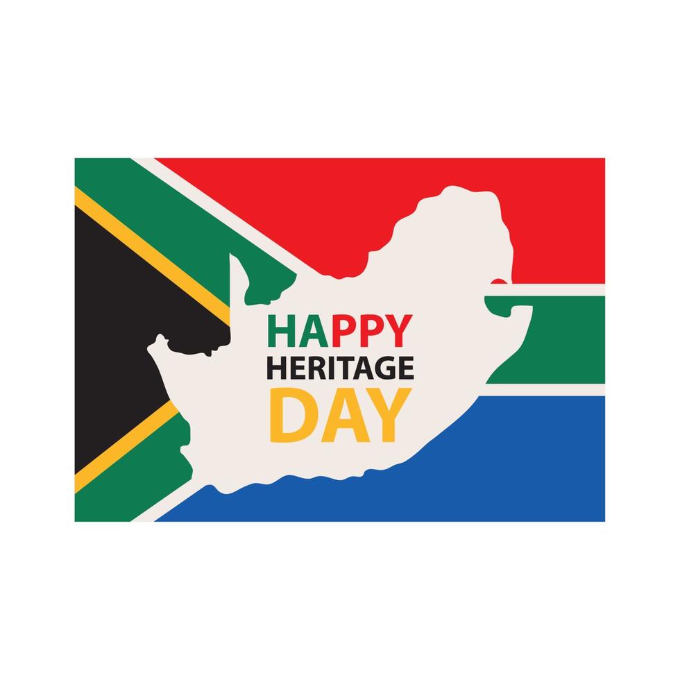 Happy Heritage Day Africa poster vector