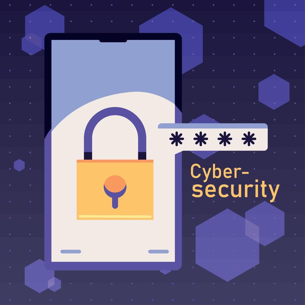 cybersecurity technology digital vector