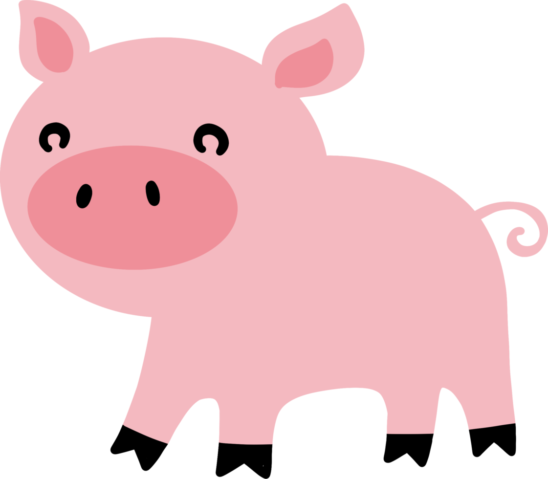 cute cartoon pig in farm 11209951 PNG