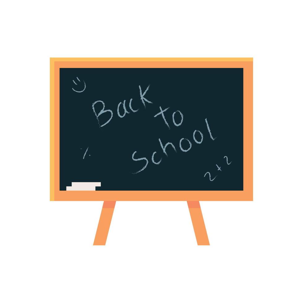 back to school chalkboard vector