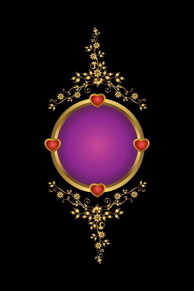 golden mockups.  gold sircle with black background vector