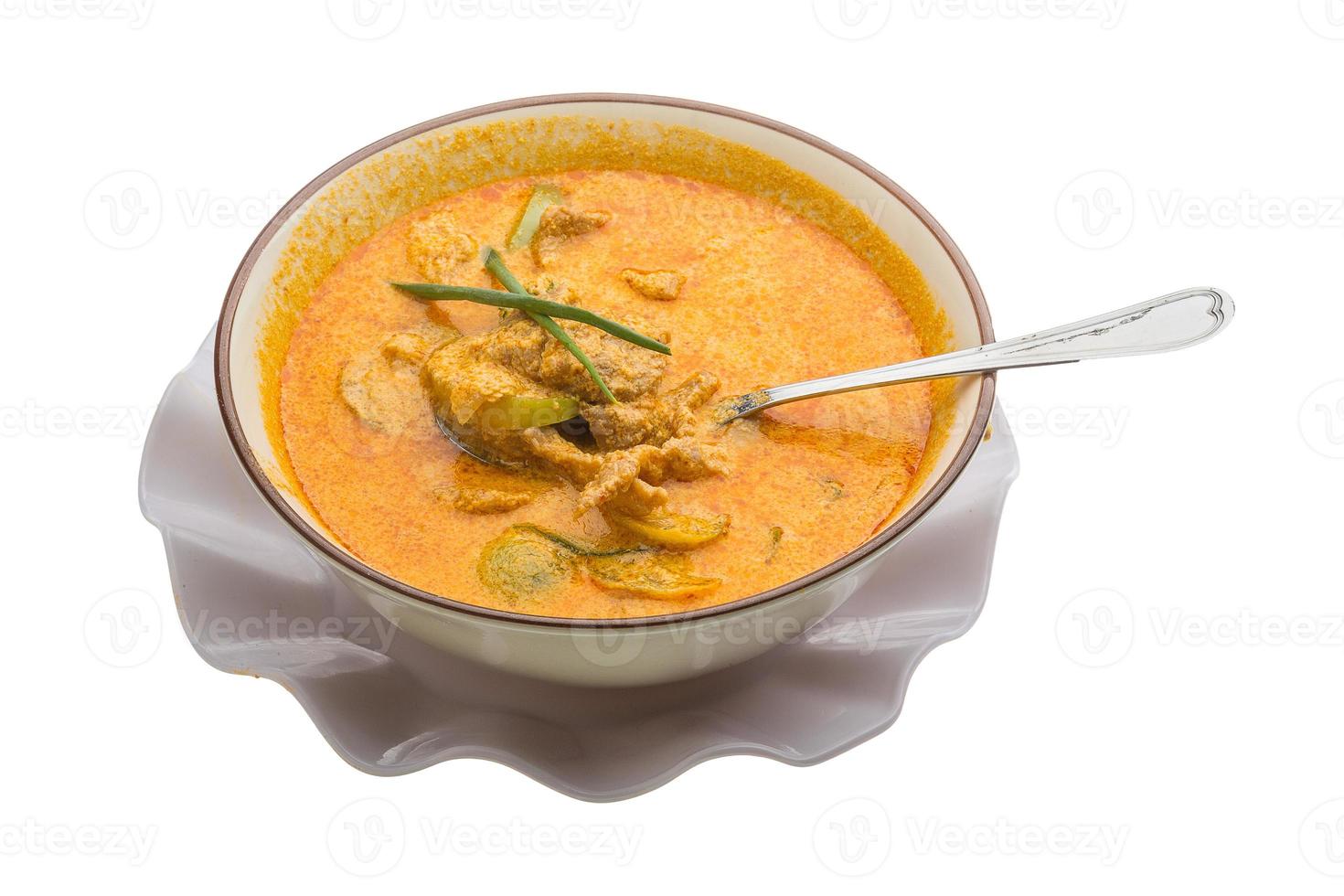 Red curry with pork photo