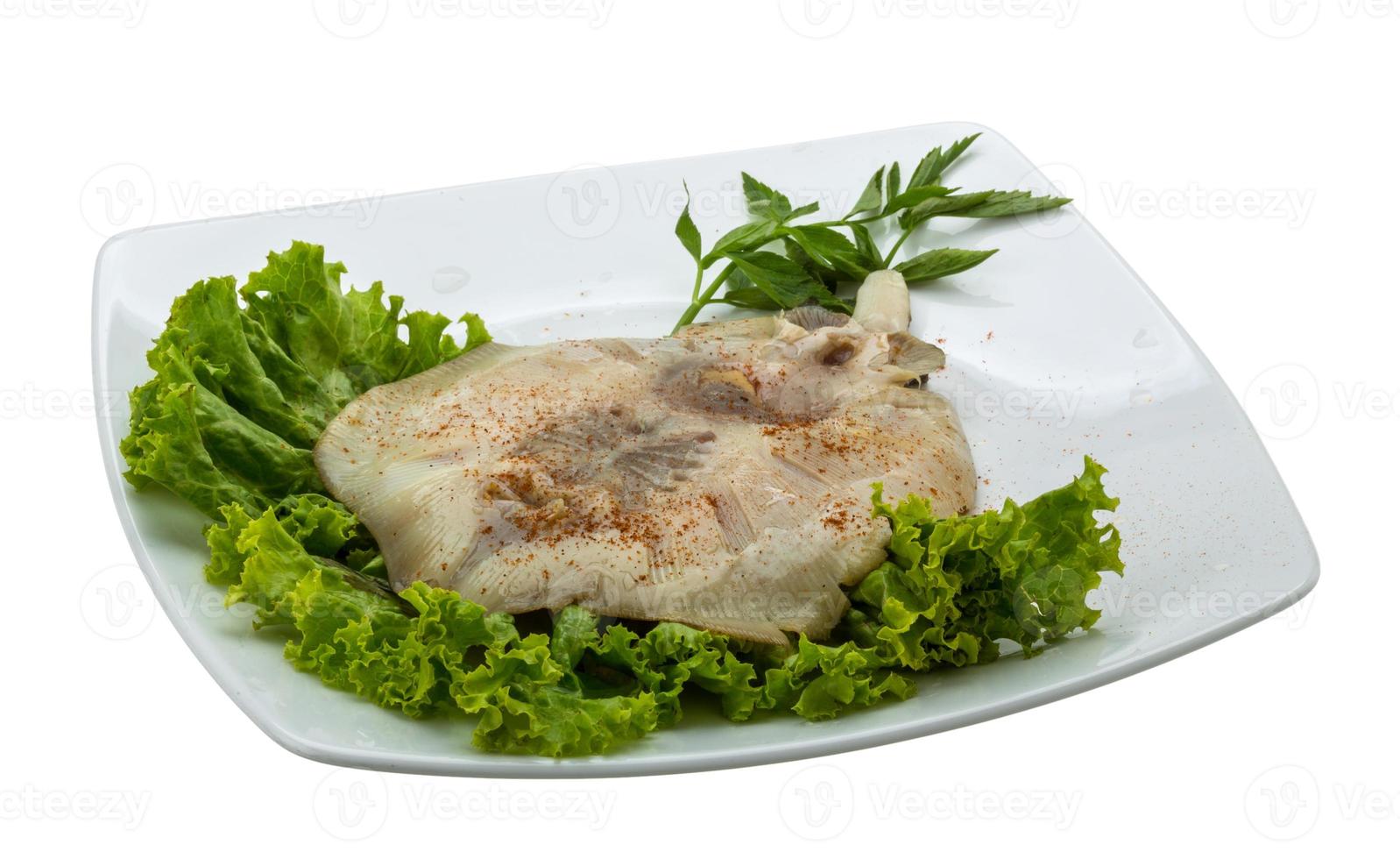 Grilled ray fish photo