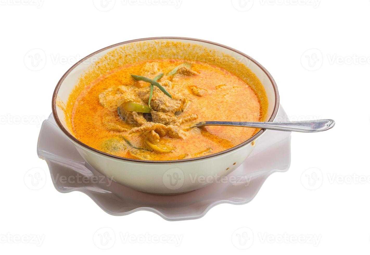 Red curry with pork photo