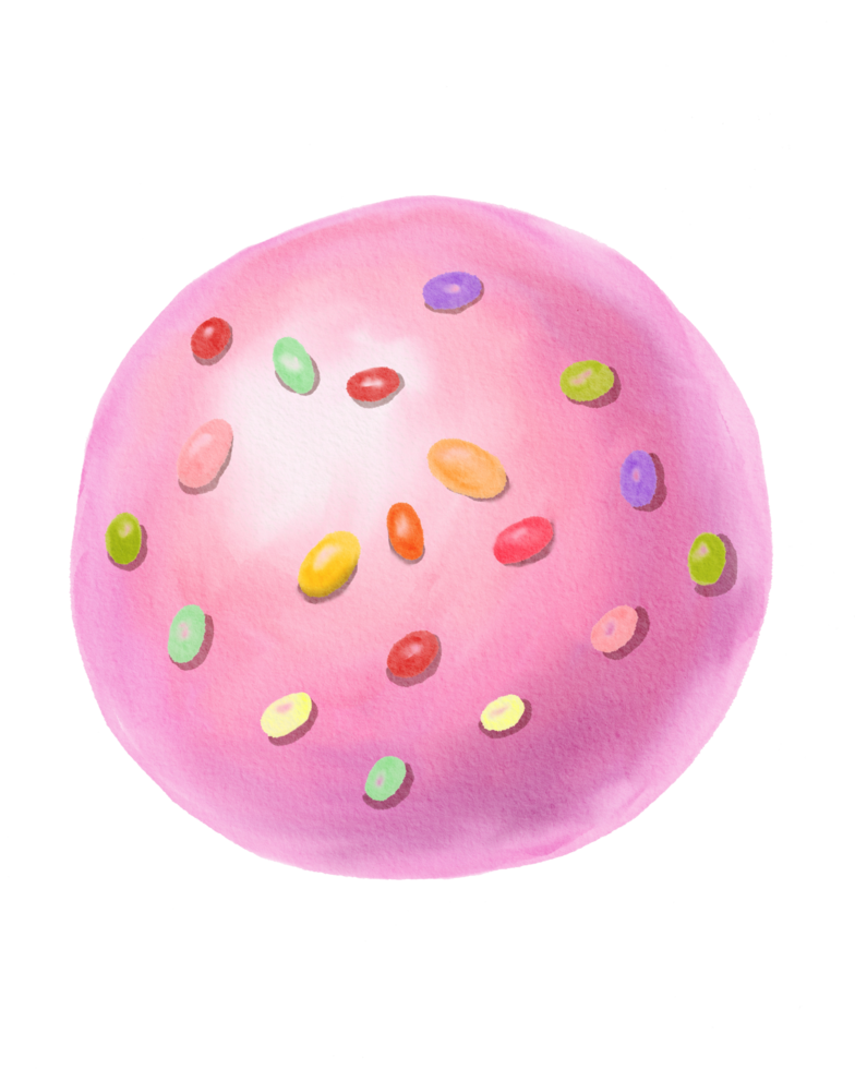 Watercolor Pink Chocolate bombs png
