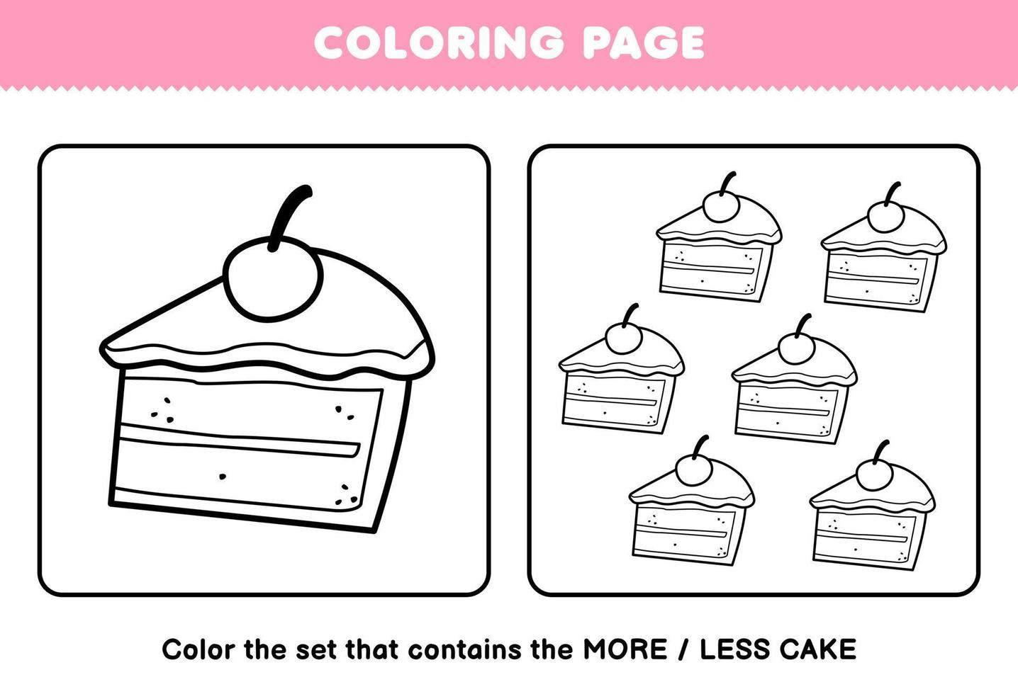 juego educativo para niΓ±os pΓ‘gina para colorear mΓ‘s o menos imagen de ...