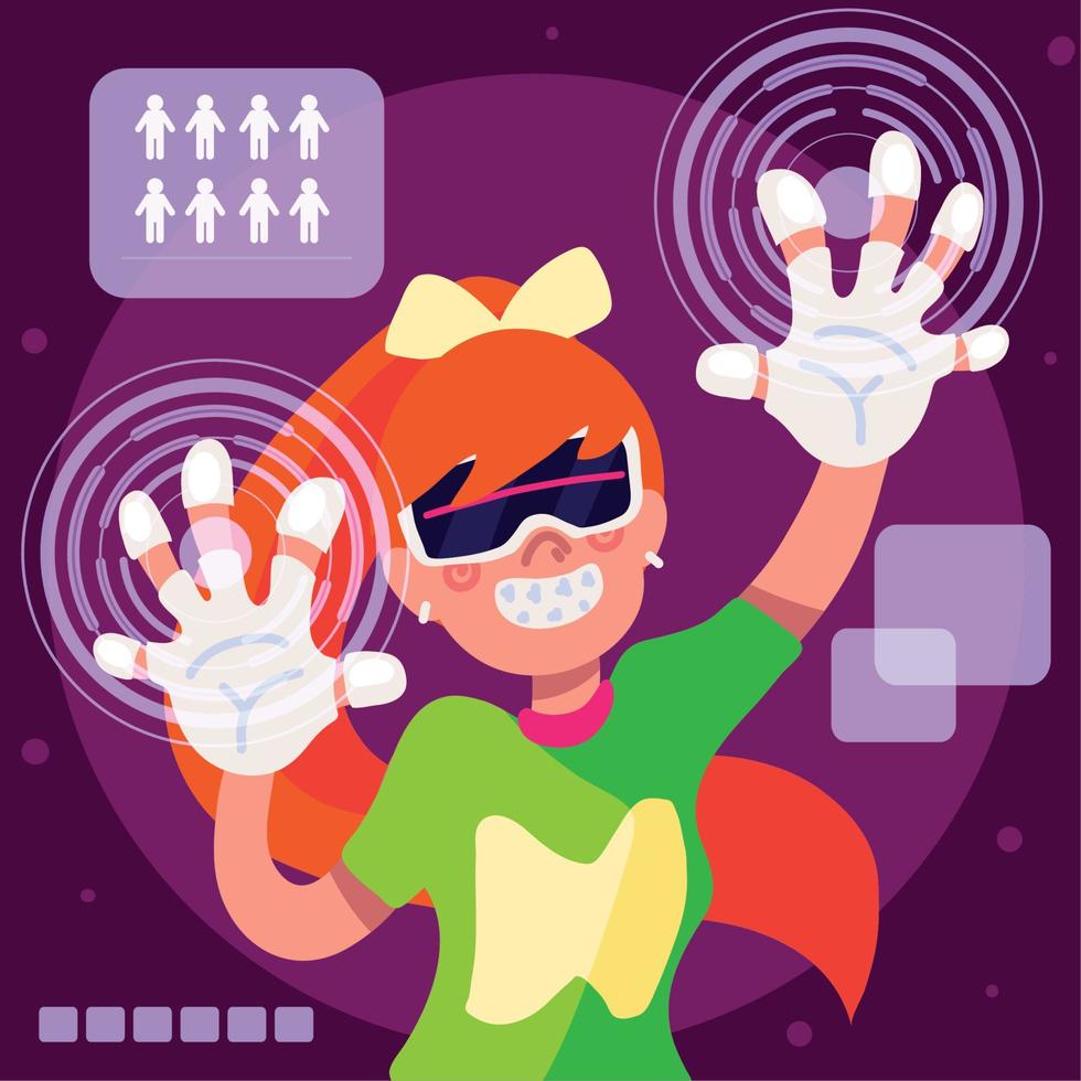metaverse virtual reality vector