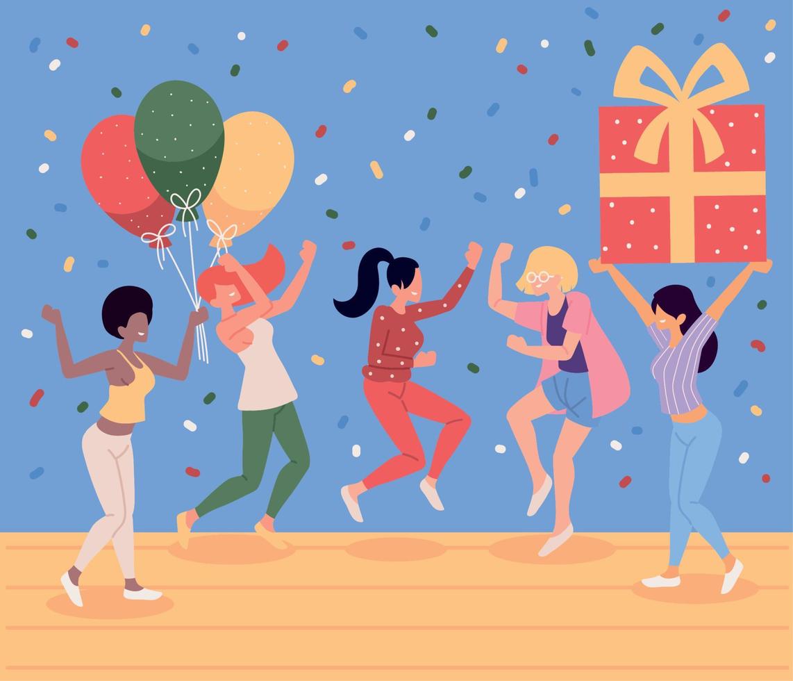 funny happy people vector