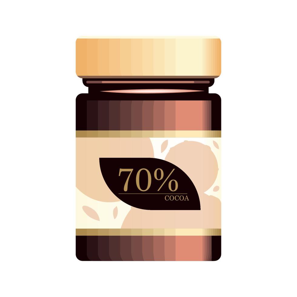 chocolate cream cocoa packaging vector