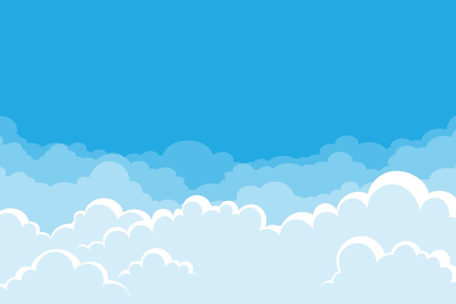 white clouds in blue sky for background vector