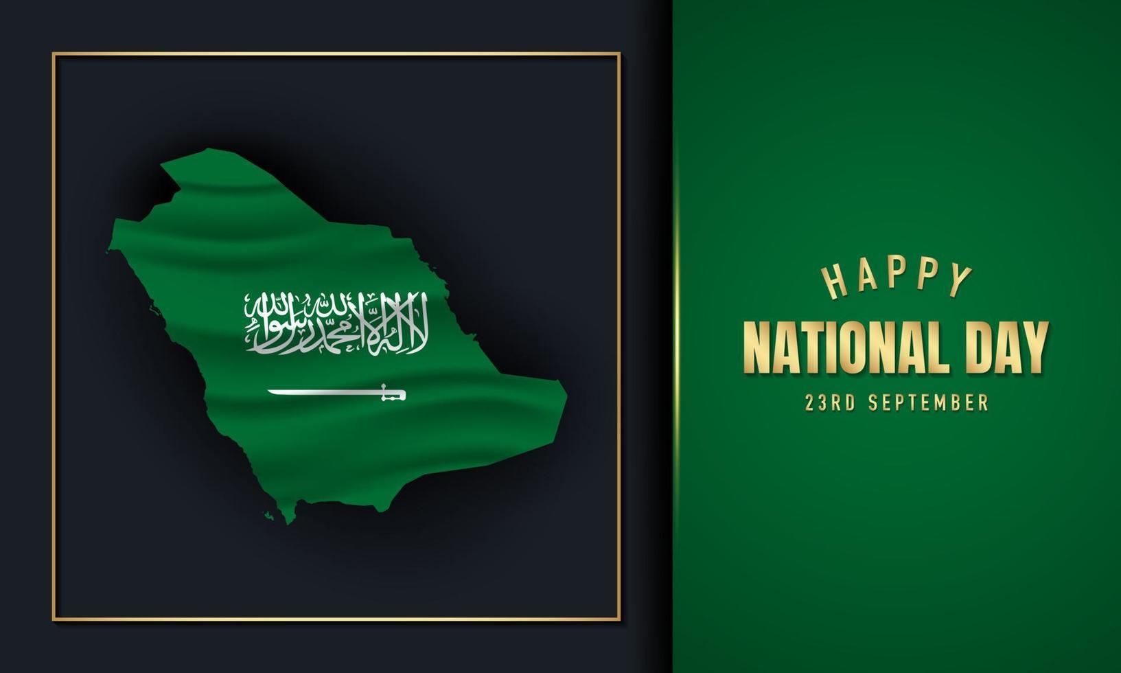 Kingdom of Saudi Arabia National Day Background Design. vector