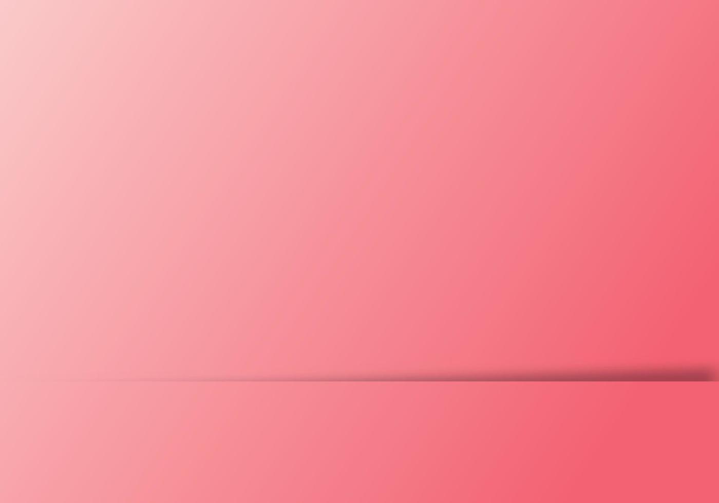 Abstract Empty Pink Background with White Base for Advertising, Cosmetic Ads, Showcase, Presentation, Website, Banner, Cream, Fashion with Copy Space for Text vector