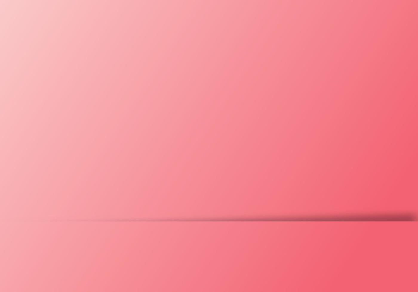 fondo rosa vacío abstracto con base blanca para publicidad, anuncios cosméticos, escaparate, presentación, sitio web, banner, crema, moda con espacio para copiar texto vector