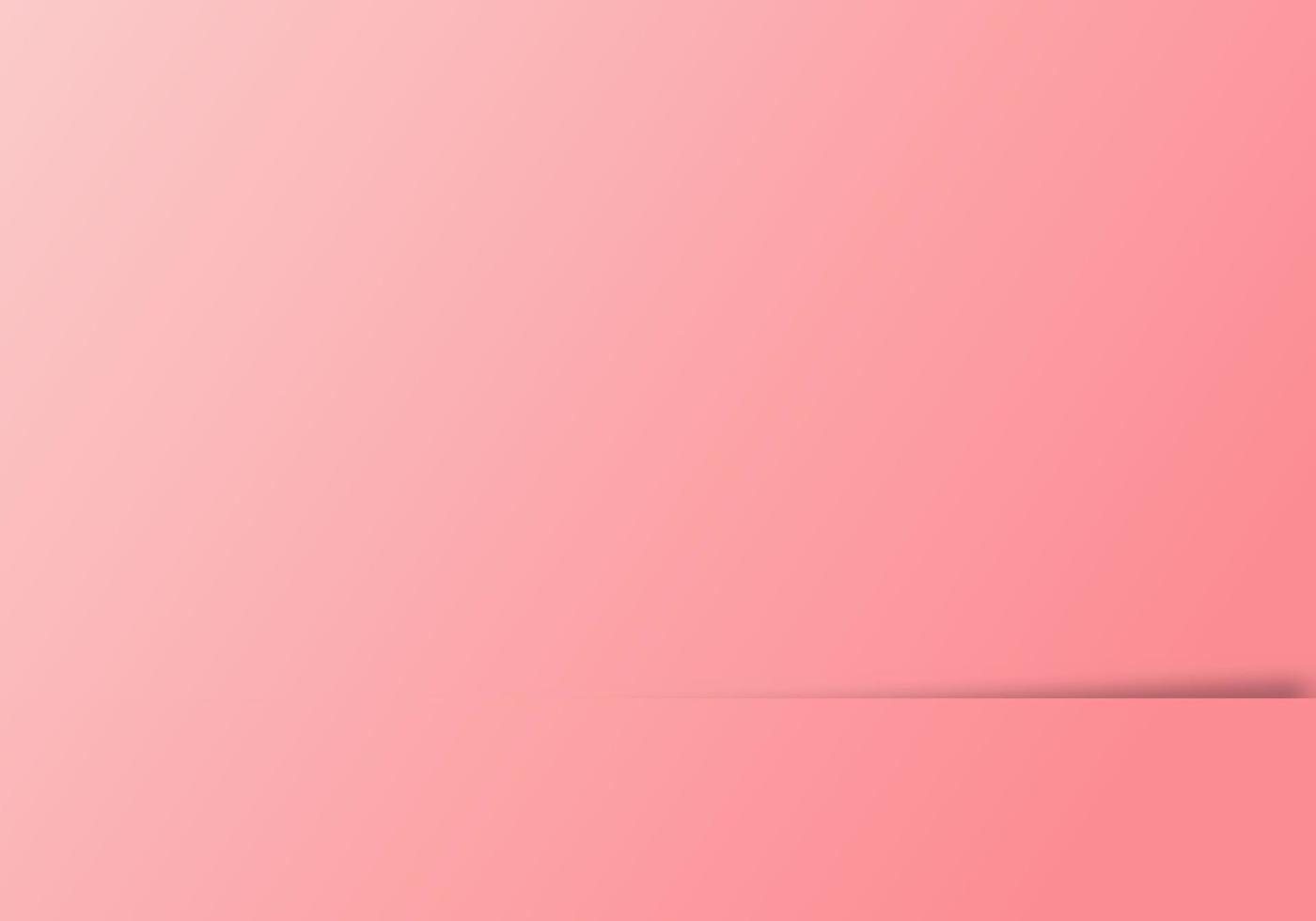 Abstract Empty Pink Background with White Base for Advertising, Cosmetic Ads, Showcase, Presentation, Website, Banner, Cream, Fashion with Copy Space for Text vector