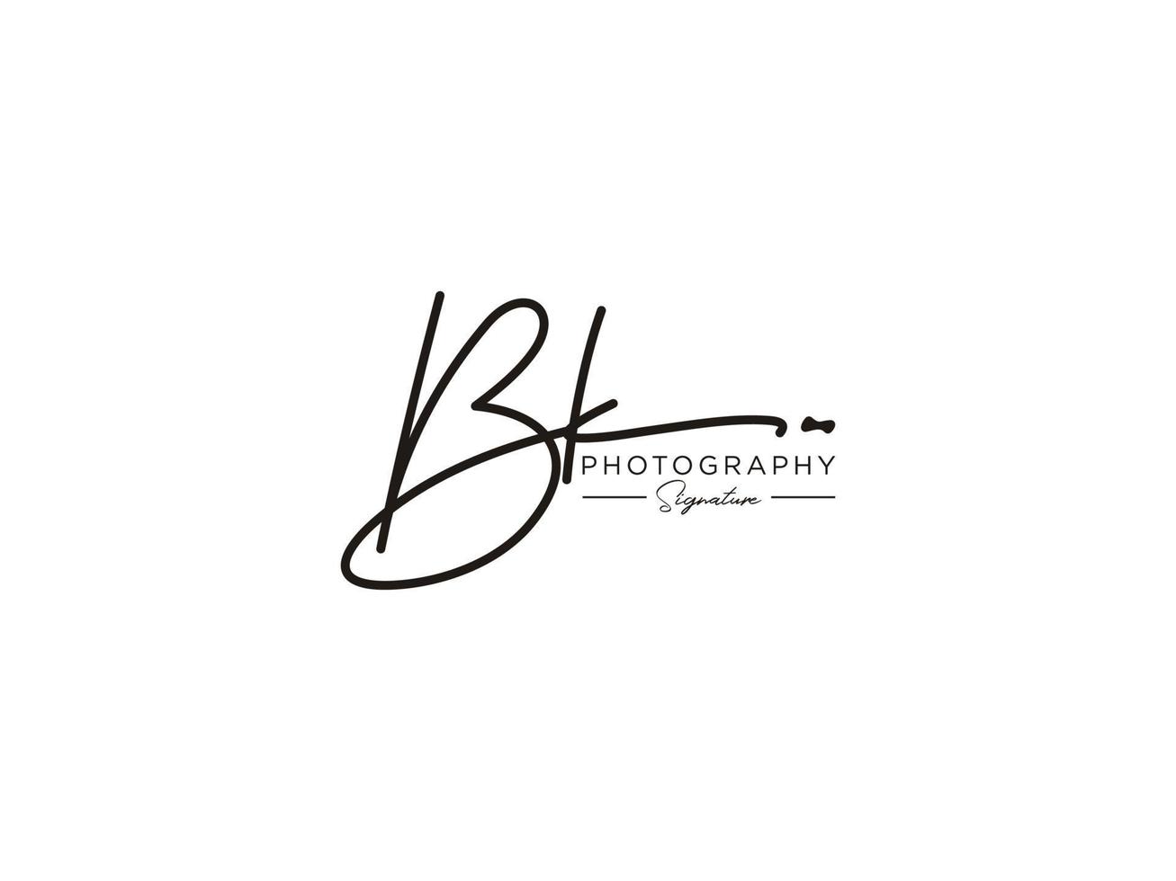 Letter BK Signature Logo Template Vector