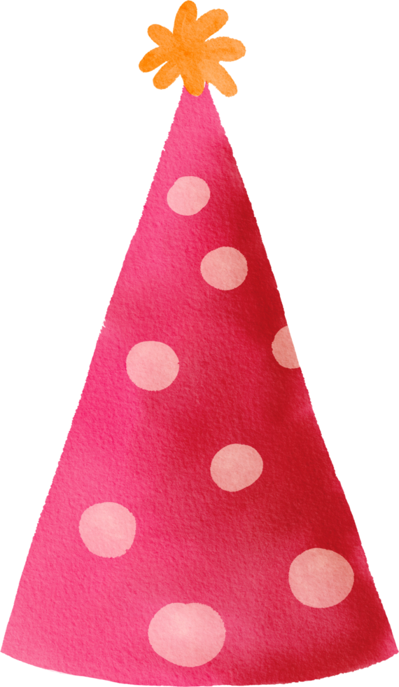 Watercolor Party Hat png