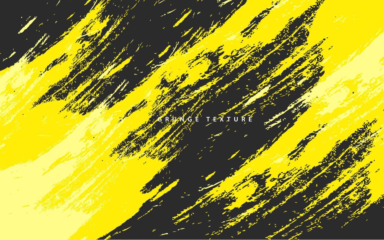 Abstract grunge texture black and yellow color background vector