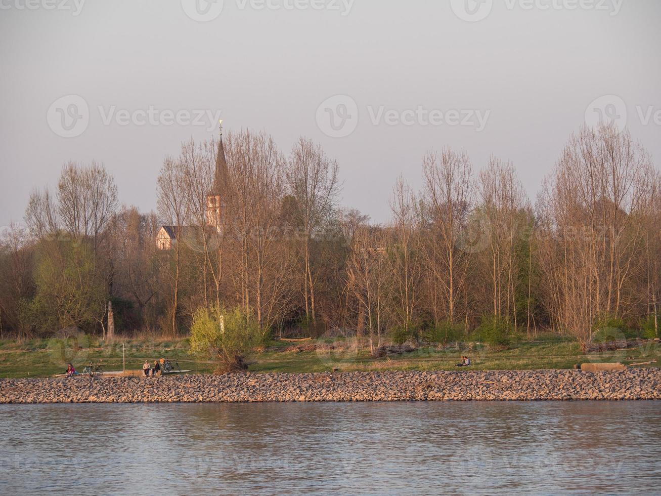 the river rhine in germany photo