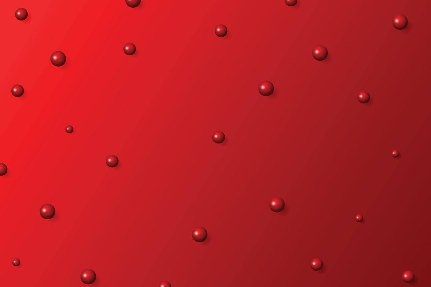 Red Christmas background with ornament decoration. vector