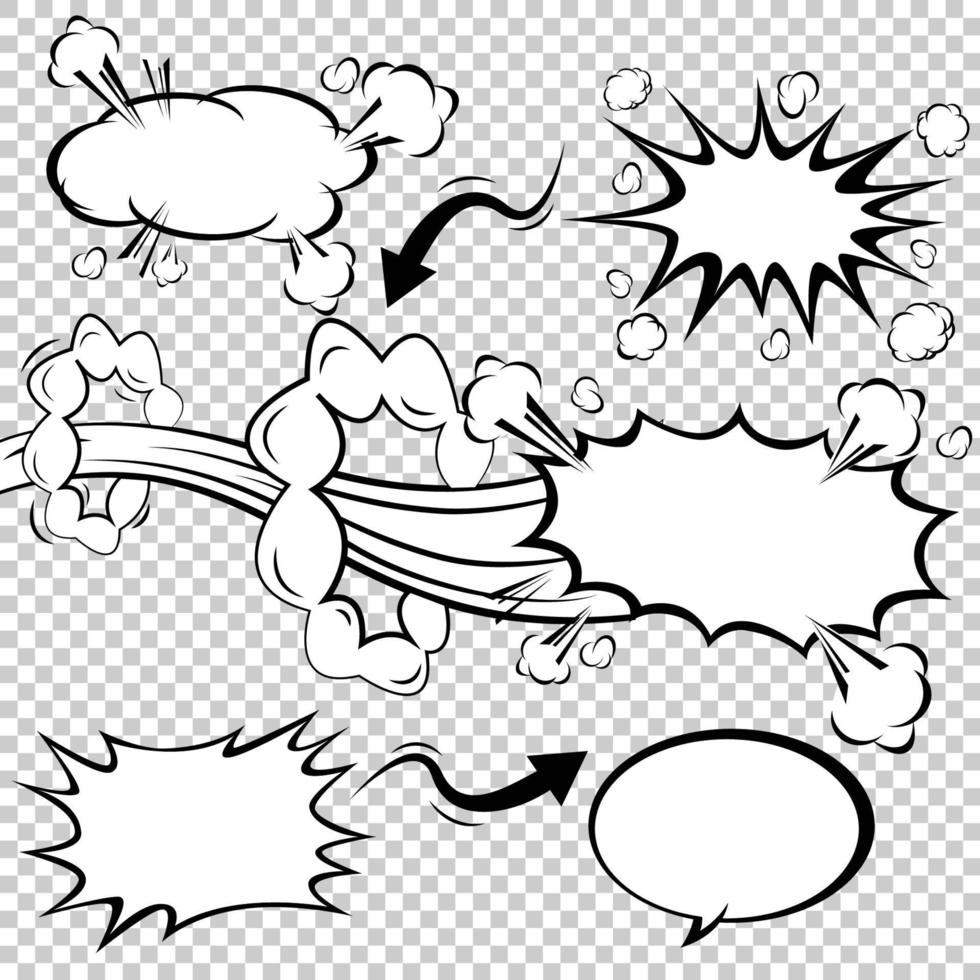 comic sound effect speech bubble pop art. vector