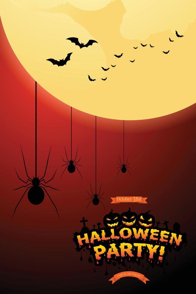 Halloween Invitation. Vector Eps 10