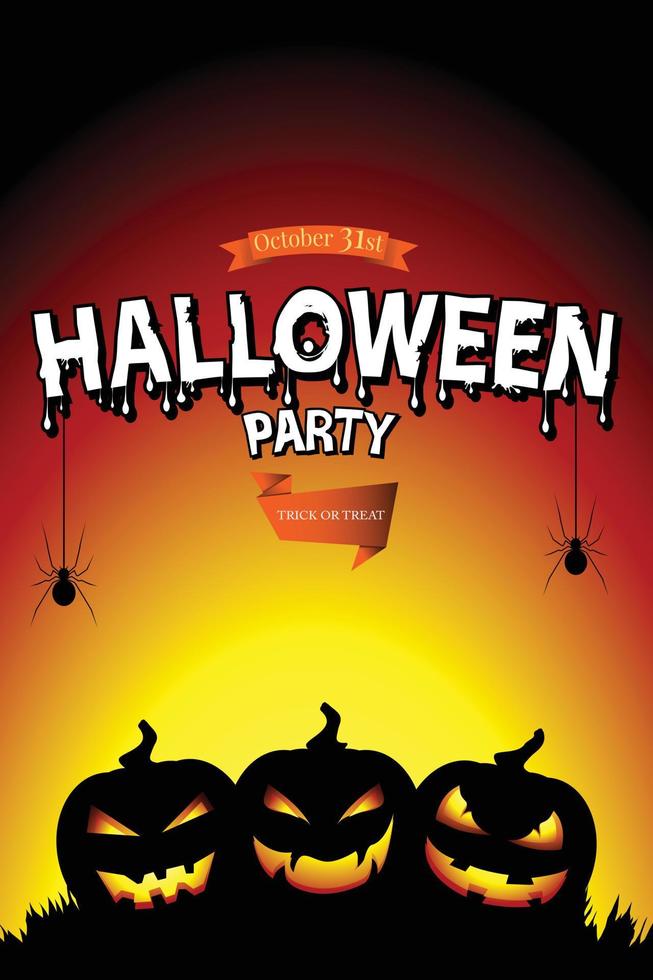 invitación de halloween. vector eps 10