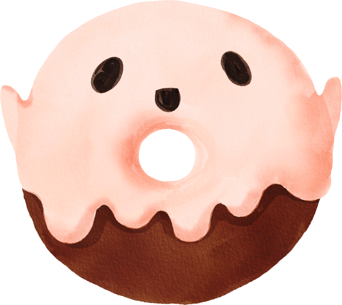 Halloween donut watercolor png