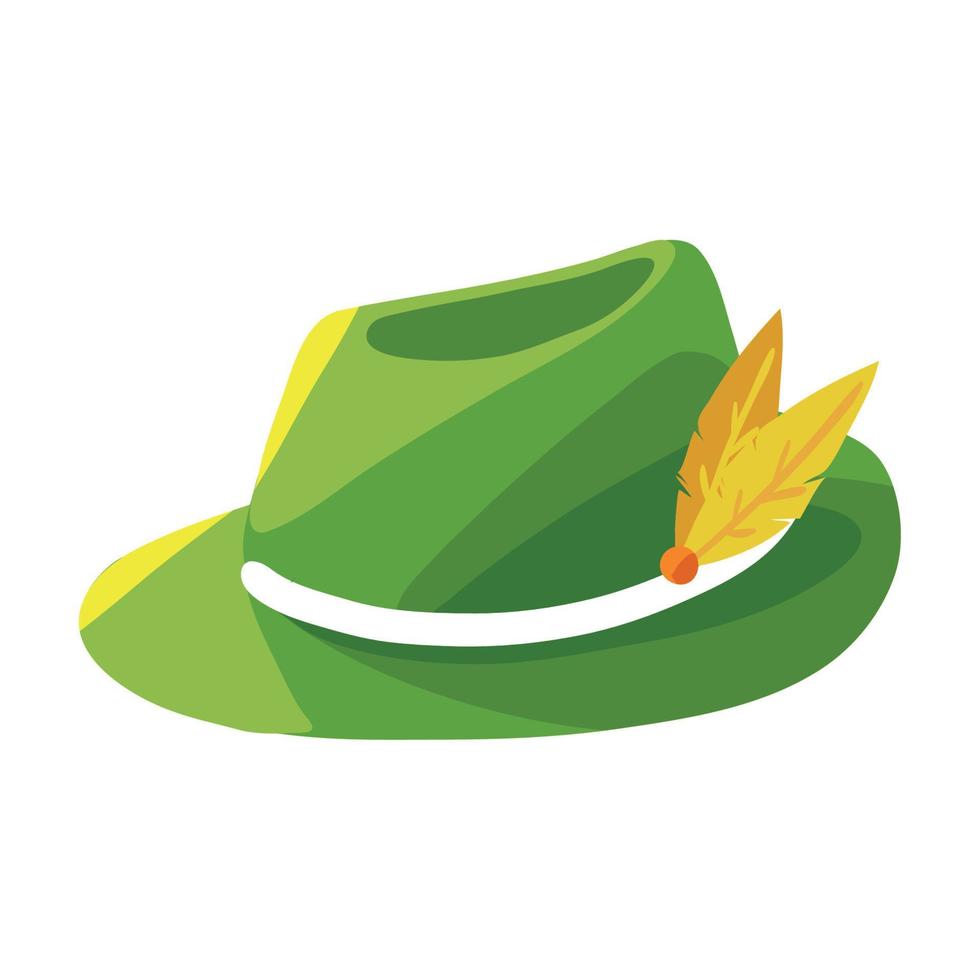 sombrero verde de alemania vector