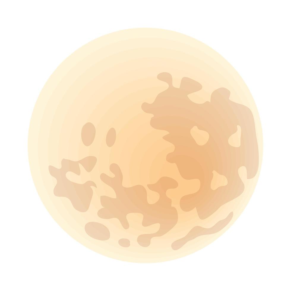 moon icon isolated vector