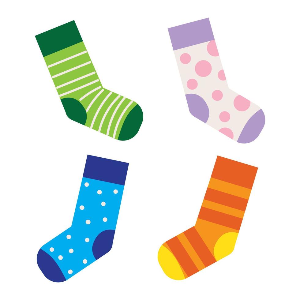 set of socks 11212607 Vector Art at Vecteezy