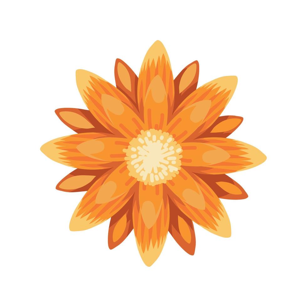 icono de flor plana vector