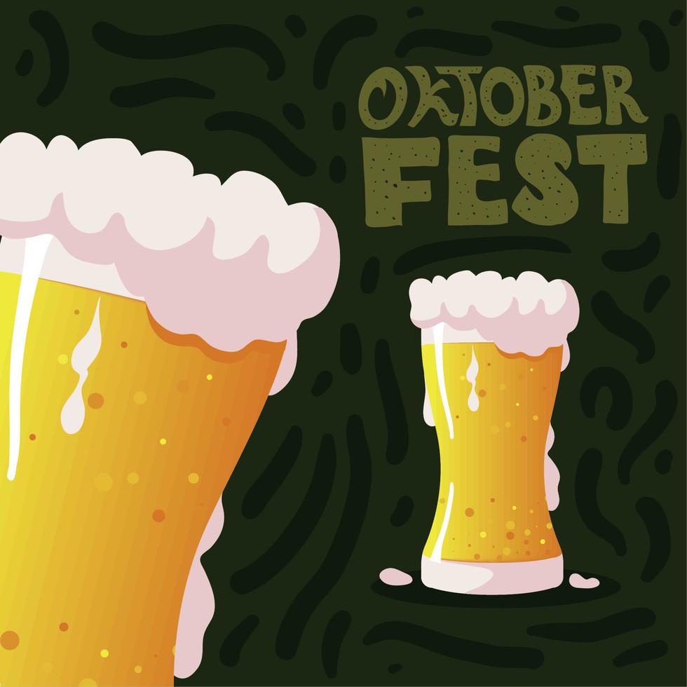 oktoberfest drink banner vector