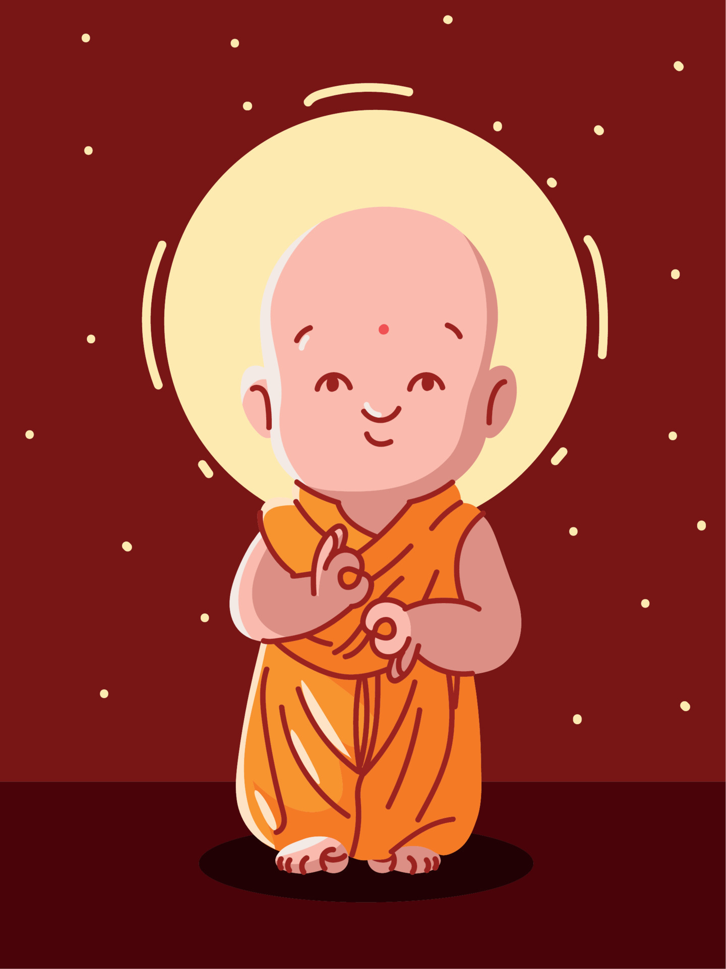Happy Vesak Day Or Buddha Purnima. Cute Cartoon Lord Buddha Meditating On  Lotus In Flat Vector Illustration. (caption: Vesak Day) Royalty Free SVG,  Cliparts, Vectors, and Stock Illustration. Image 142797834.