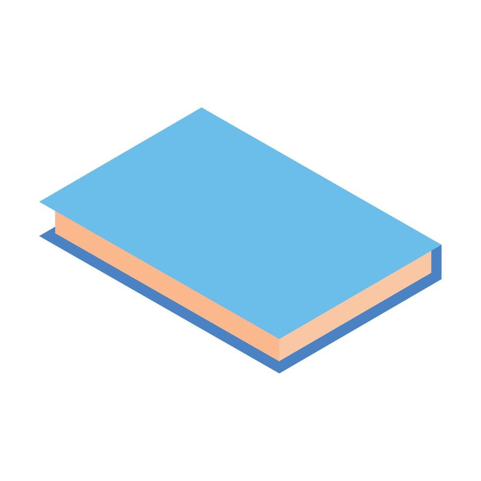 book icon isolated vector