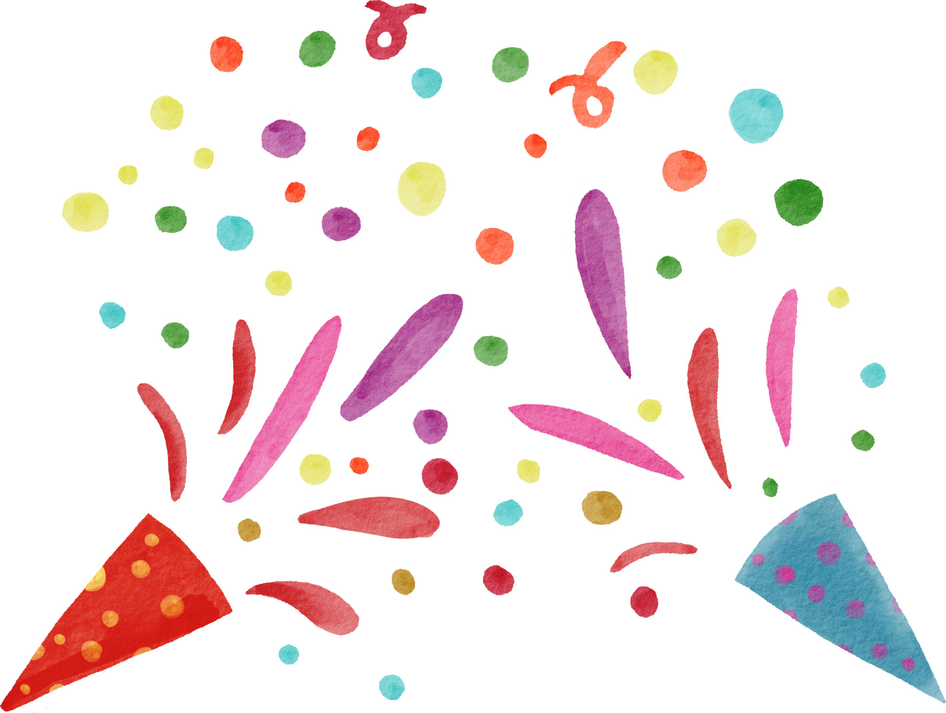 buntes KonfettiAquarell gemalt 11212803 PNG