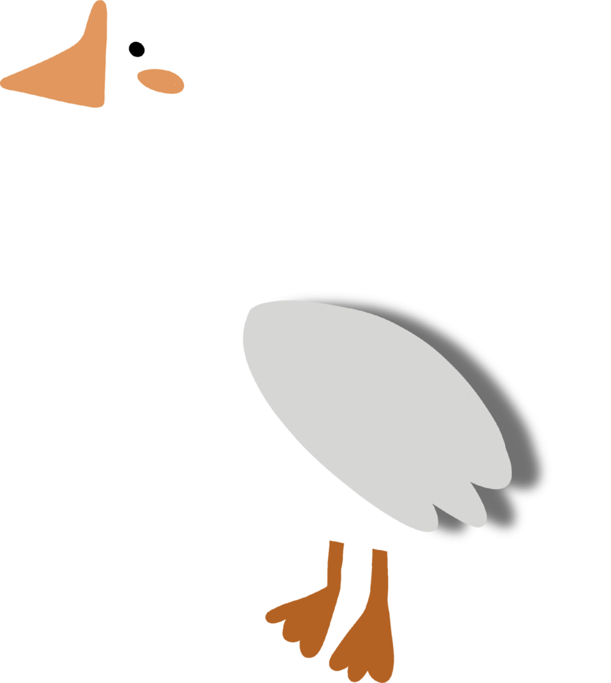 tekenfilm schattig gans png