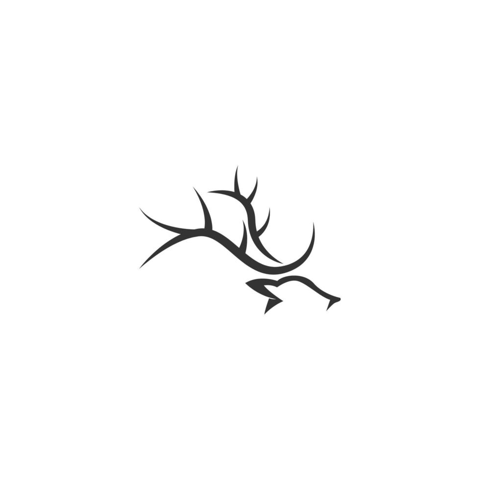 Antler icon logo design vector