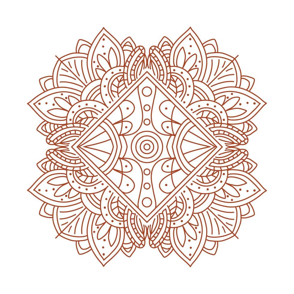 indian mandala decoration vector